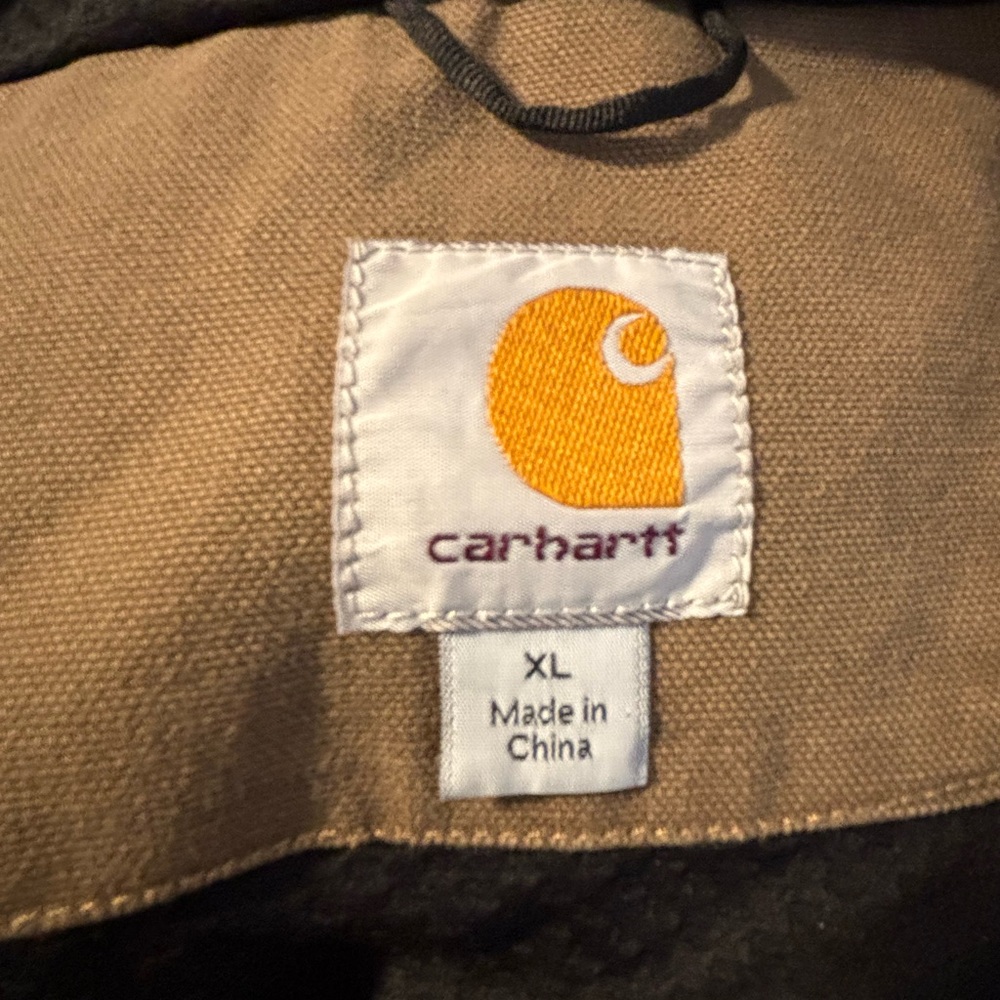 Carhartt Men's Mankato Jacket Brown Size XL Zipper Pockets Hoodie - Picture 3 of 10